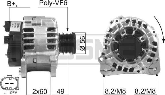 ERA 210167 - Генератор autocars.com.ua