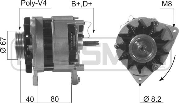 ERA 210185A - Генератор avtokuzovplus.com.ua