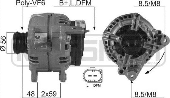 ERA 210194R - Генератор avtokuzovplus.com.ua