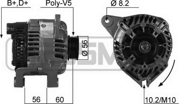 ERA 210217R - Генератор avtokuzovplus.com.ua