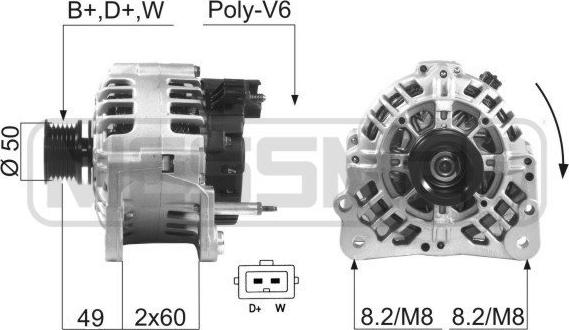 ERA 210224R - Генератор autocars.com.ua