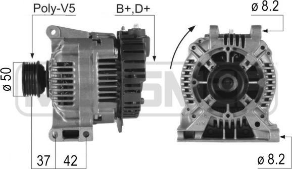 ERA 210233 - Генератор autocars.com.ua