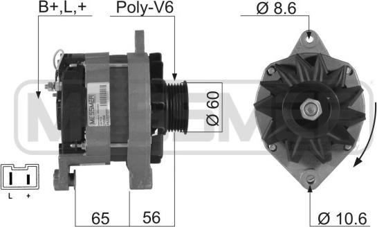 ERA 210258R - Генератор autocars.com.ua