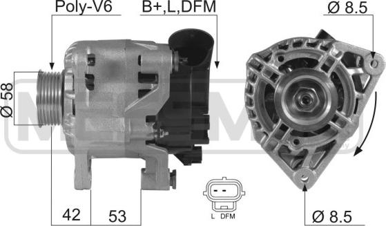 ERA 210270 - Генератор autocars.com.ua