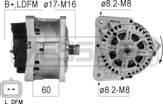 ERA 210280 - Генератор autocars.com.ua