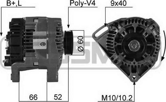 ERA 210284R - Генератор autocars.com.ua