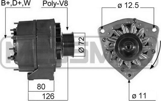 ERA 210307A - Генератор avtokuzovplus.com.ua