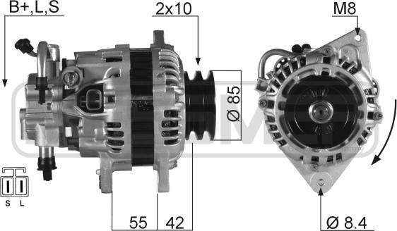 ERA 210371 - Генератор avtokuzovplus.com.ua