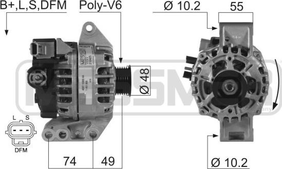 ERA 210425 - Генератор avtokuzovplus.com.ua