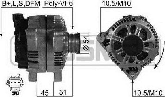 ERA 210433 - Генератор avtokuzovplus.com.ua