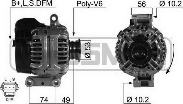 ERA 210445R - Генератор avtokuzovplus.com.ua