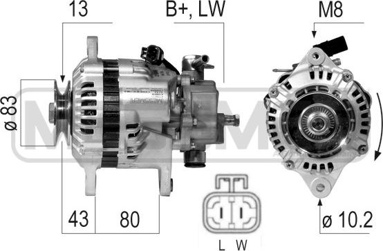 ERA 210456A - Генератор autocars.com.ua