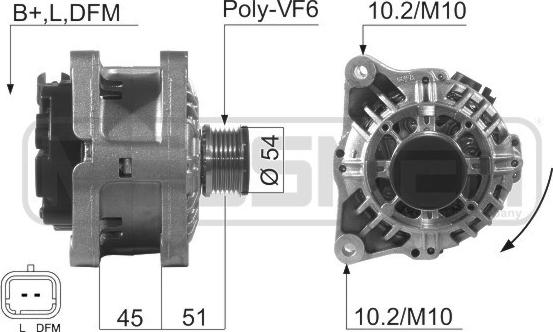 ERA 210507R - Генератор autocars.com.ua