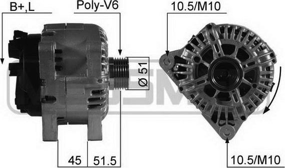 ERA 210543 - Генератор avtokuzovplus.com.ua