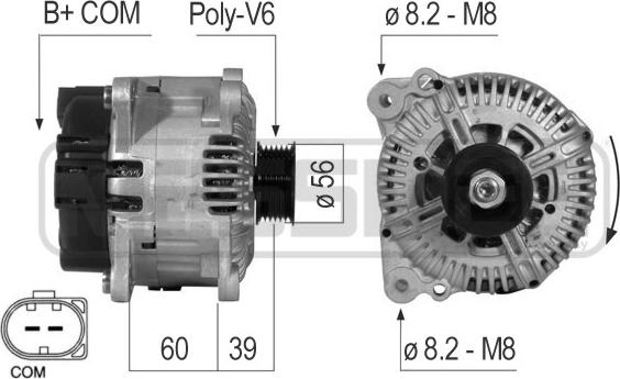 ERA 210551 - Генератор autocars.com.ua