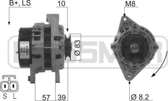 ERA 210590 - Генератор autocars.com.ua