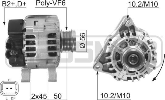 ERA 210599A - Генератор avtokuzovplus.com.ua