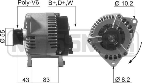 ERA 210616A - Генератор avtokuzovplus.com.ua