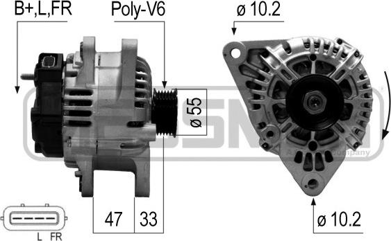 ERA 210646 - Генератор autocars.com.ua