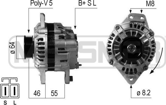 ERA 210648 - Генератор avtokuzovplus.com.ua