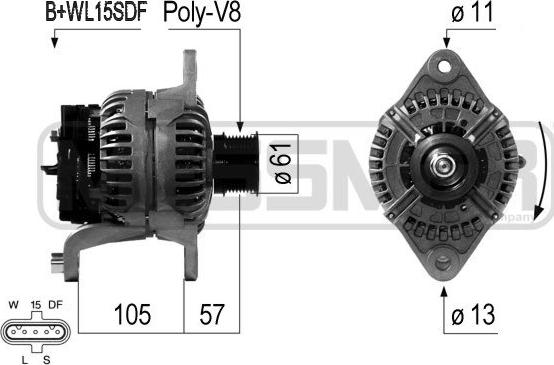 ERA 210674A - Генератор avtokuzovplus.com.ua