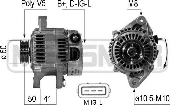 ERA 210677R - Генератор avtokuzovplus.com.ua