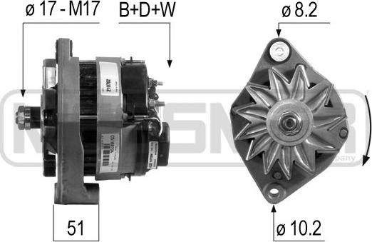 ERA 210702A - Генератор avtokuzovplus.com.ua