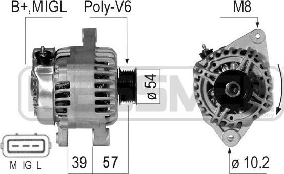 ERA 210727A - Генератор avtokuzovplus.com.ua