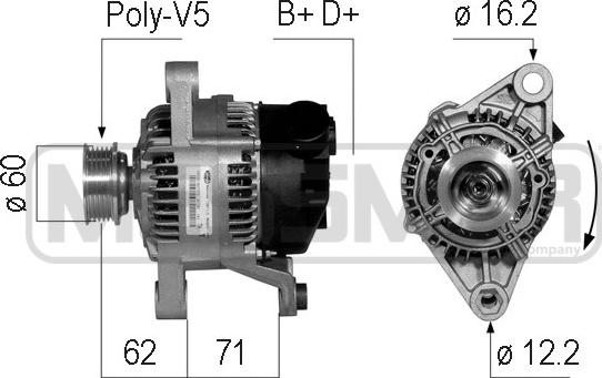 ERA 210741 - Генератор avtokuzovplus.com.ua