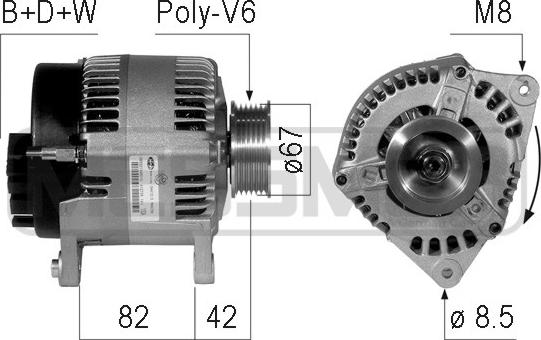 ERA 210761 - Генератор avtokuzovplus.com.ua