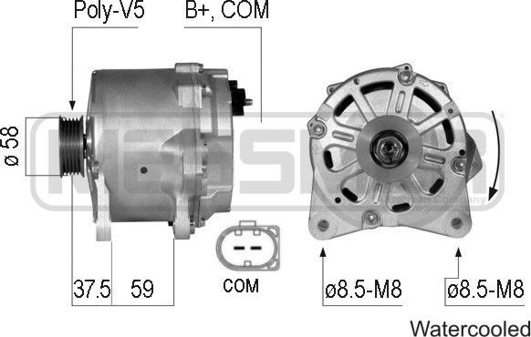 ERA 210783 - Генератор autocars.com.ua