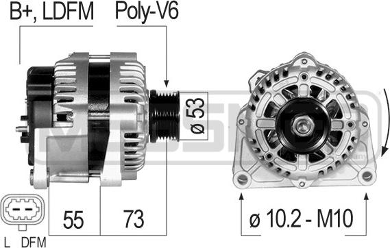 ERA 210827 - Генератор avtokuzovplus.com.ua