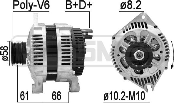 ERA 210849A - Генератор avtokuzovplus.com.ua