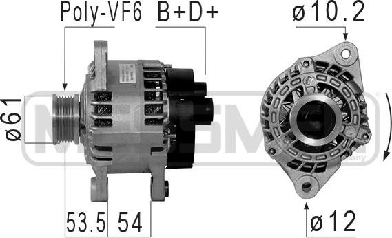 ERA 210853A - Генератор avtokuzovplus.com.ua