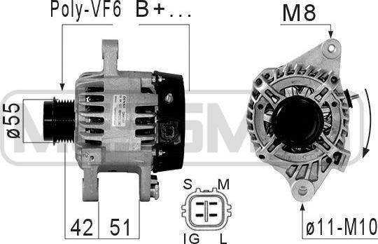 ERA 210858 - Генератор avtokuzovplus.com.ua