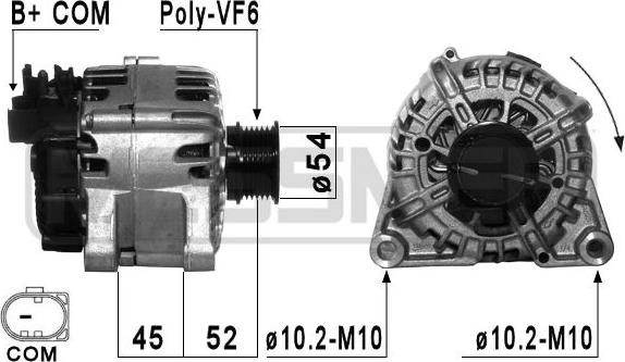 ERA 210860 - Генератор autocars.com.ua