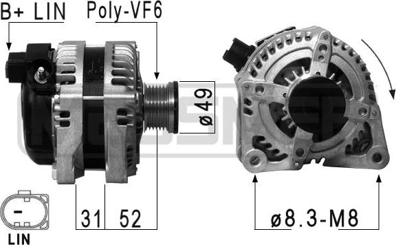 ERA 210873 - Генератор avtokuzovplus.com.ua