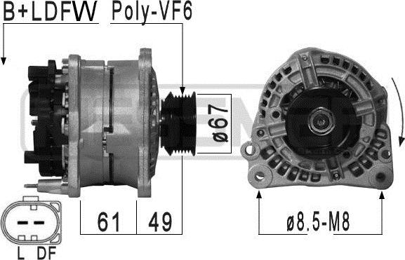 ERA 210880A - Генератор avtokuzovplus.com.ua