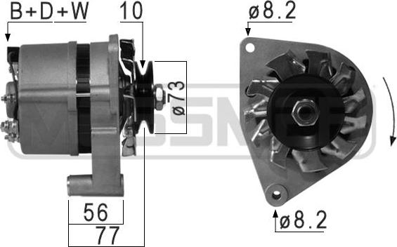 ERA 210885A - Генератор avtokuzovplus.com.ua