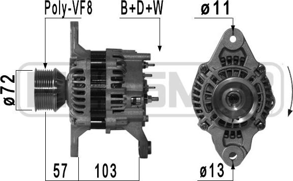 ERA 210907 - Генератор autocars.com.ua