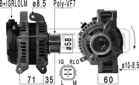 ERA 210934 - Генератор autocars.com.ua