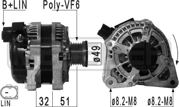 ERA 210939A - Генератор avtokuzovplus.com.ua