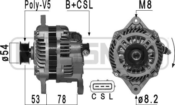 ERA 210955A - Генератор avtokuzovplus.com.ua