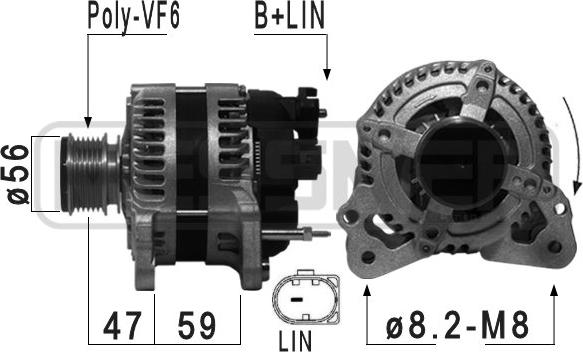 ERA 210974 - Генератор autocars.com.ua