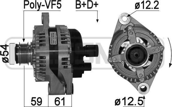 ERA 210975 - Генератор autocars.com.ua