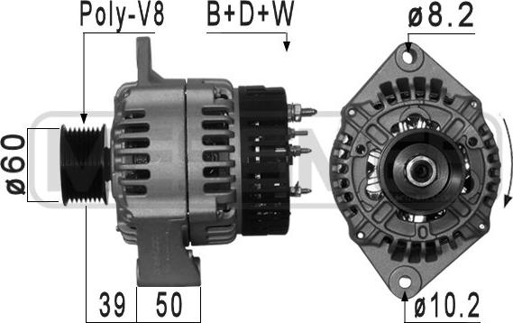 ERA 210987A - Генератор avtokuzovplus.com.ua