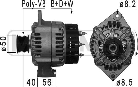 ERA 210991A - Генератор avtokuzovplus.com.ua