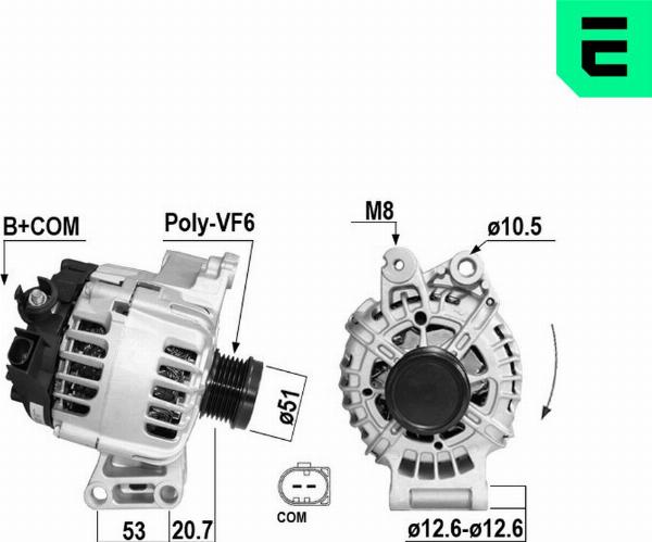 ERA 211016A - Генератор autocars.com.ua
