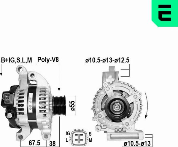 ERA 211065A - Генератор autocars.com.ua