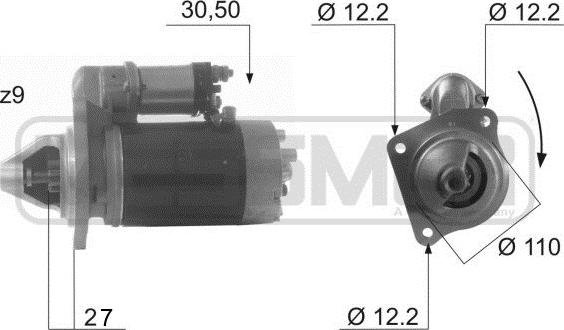 ERA 220007 - Стартер autocars.com.ua